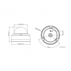 Wandaloodporna kamera kopułkowa IP 4K 2.8mm AcuSense HQ CCTV