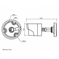 Kamera analog HD 2Mpx 2.8mm HQ CCTV