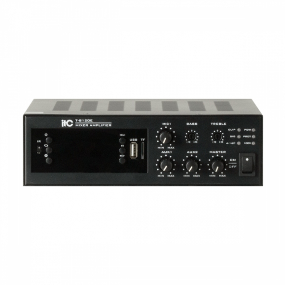 Wzmacniacz miksujący T-B120E - 120 W z Tunerem FM, MP3/SD/USB, Bluetooth